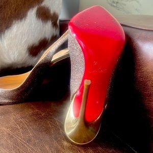 Authentic Christian Louboutin sling back.